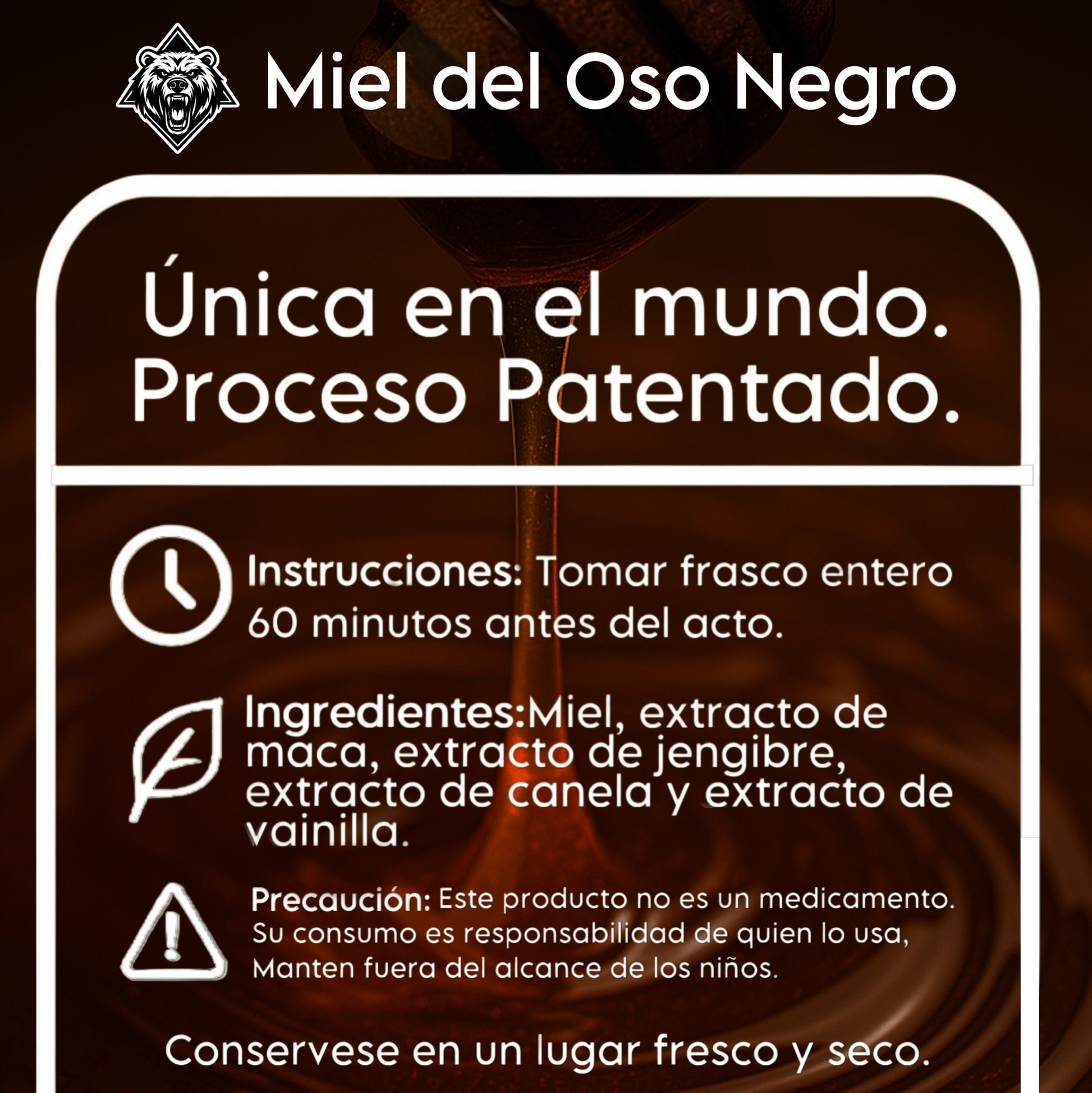 Miel del Oso Negro 20 mL